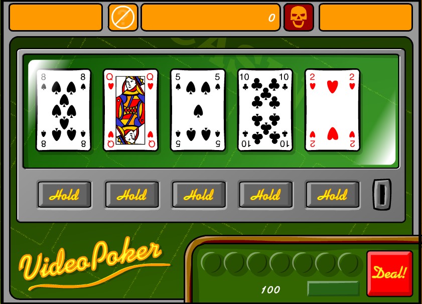 Spielen. Poker Flash game.